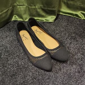 Seychelles Memory Foam Black Mesh